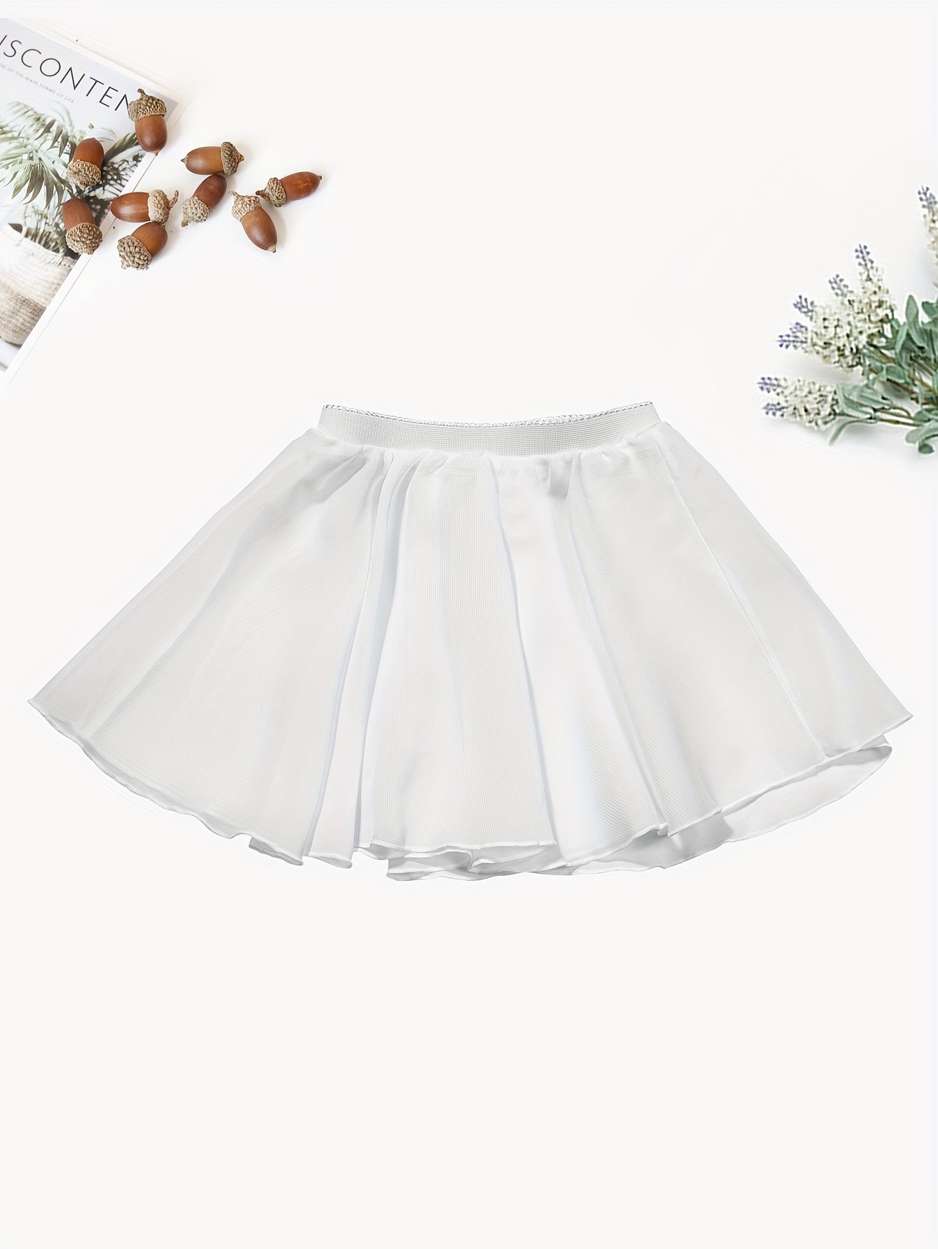 Girls Ballet Mesh Skirt for Performance Party