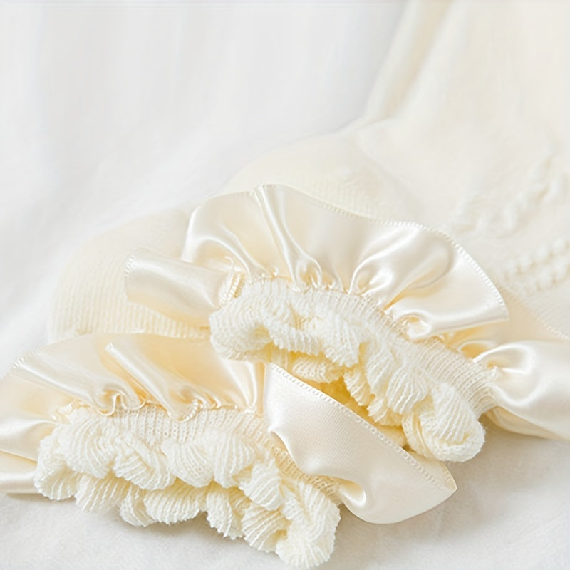 Girls Lolita Lace Ruffle Socks 2 Pairs