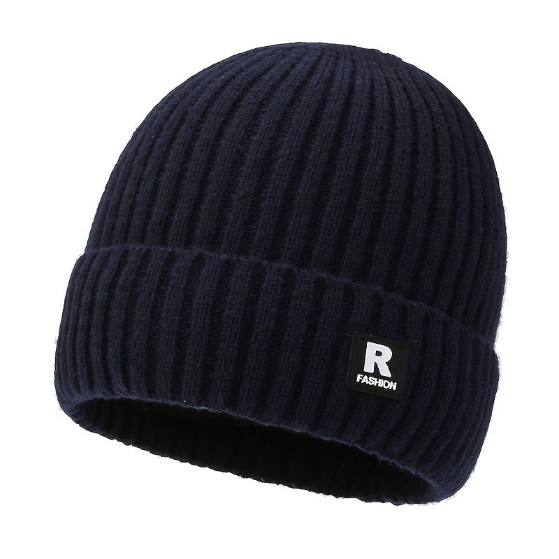 Winter Thickened Knitted Beanie Hat Ski Hat Ear Protection Warm Hat