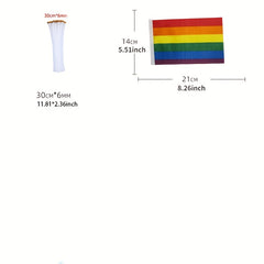 Small Portable Waving Flags for Football Fans Polyester Flag 21