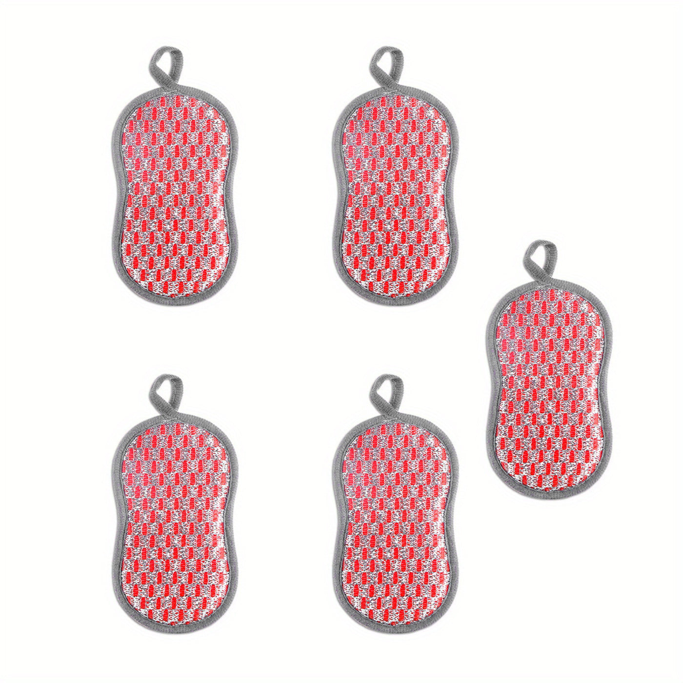 8pcs Dish Cloths Sponge Double Sided Cleaning Brush Scrubbing Magic Spon
