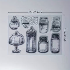 Bottle Pattern Transparent Stamp - Great Gift for Kids