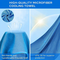 Cooling Towel Soft Breathable Microfiber Towel For Yoga Sport Running Gym