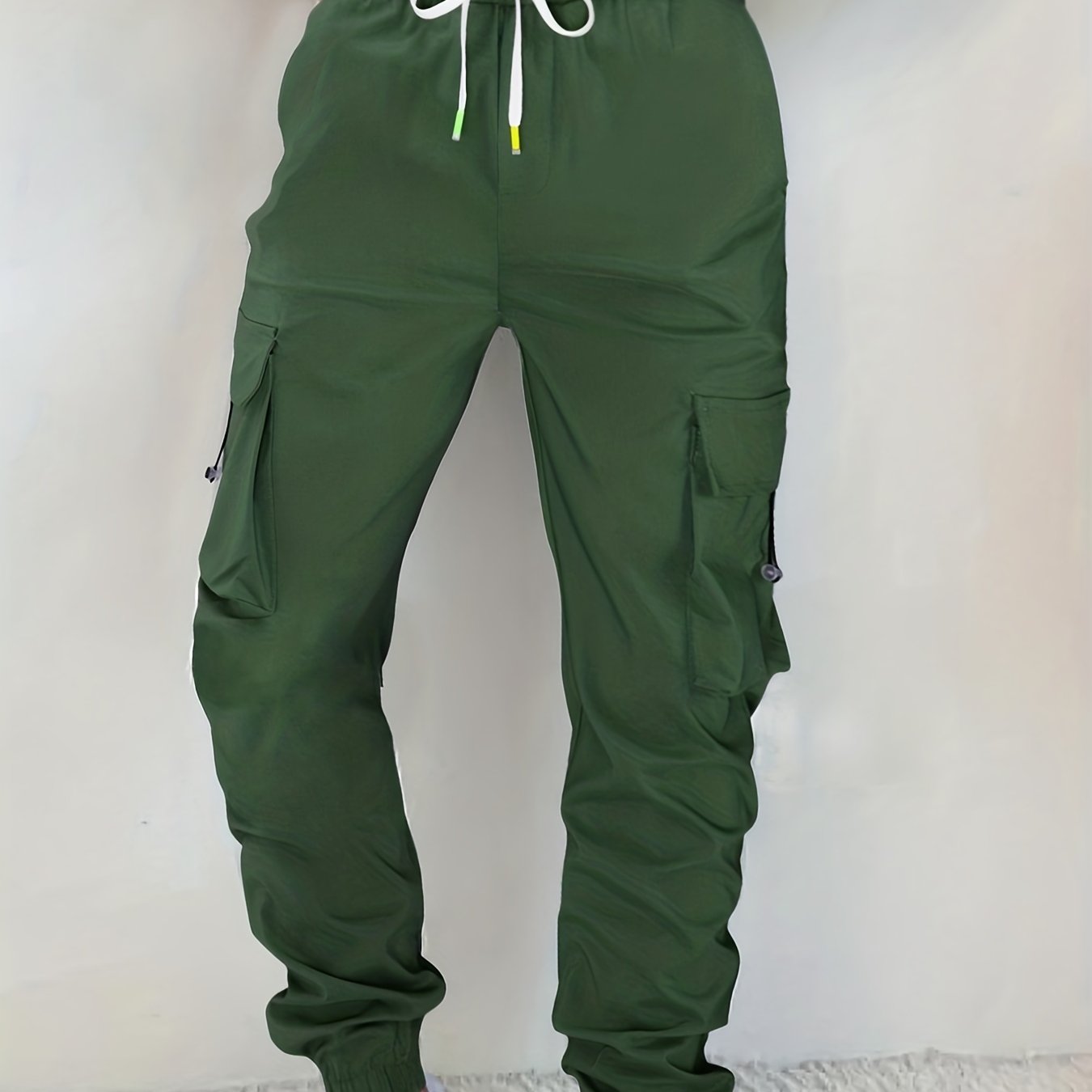 Women's Lace Up Casual Cargo Pants With Pockets