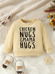 Baby Casual Style Letter Print Sweatshirt