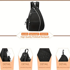 Large Waterproof Pickleball Shoulder Bag for Organization and Protection