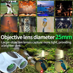 10x25 High Power Binoculars with HD Clarity for Hiking, Camping, Birdwatching