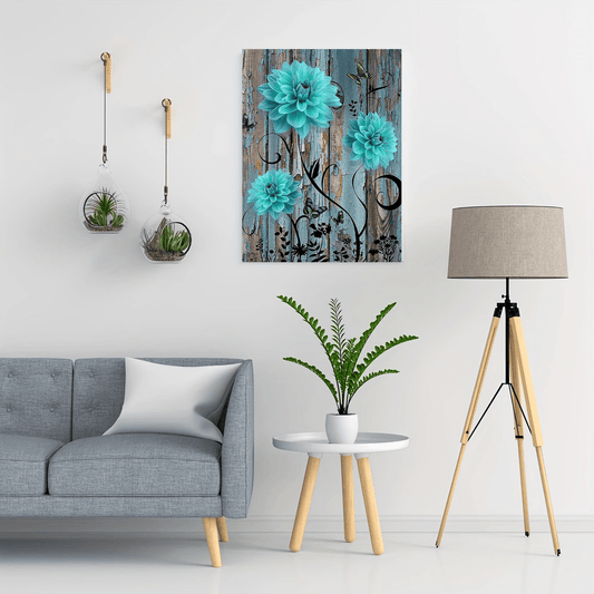 Elegant Flower Canvas Painting for Home Decor