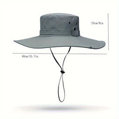 Western Cowboy Sunshade Hat Tourist Mountaineering Hat Female Summer Draw Rope