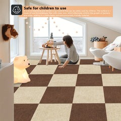 30pcs Anti-slip Carpet Sticker Self-adhesive Square Carpet for Home Decor
