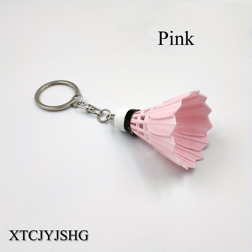 Shuttlecock Keychain Badminton Key Chain Pendant Gift