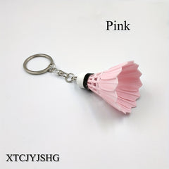 Shuttlecock Keychain Badminton Key Chain Pendant Gift