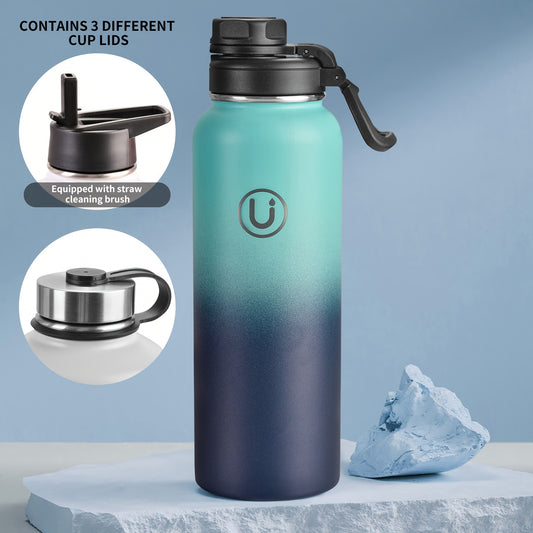 Vacuum Insulated Water Bottle Stainless Steel Leakproof Cup for Camping