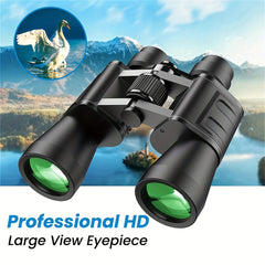 20x50 HD Portable Binoculars BAK4 Prism Waterproof Bird Watching Travel Concerts