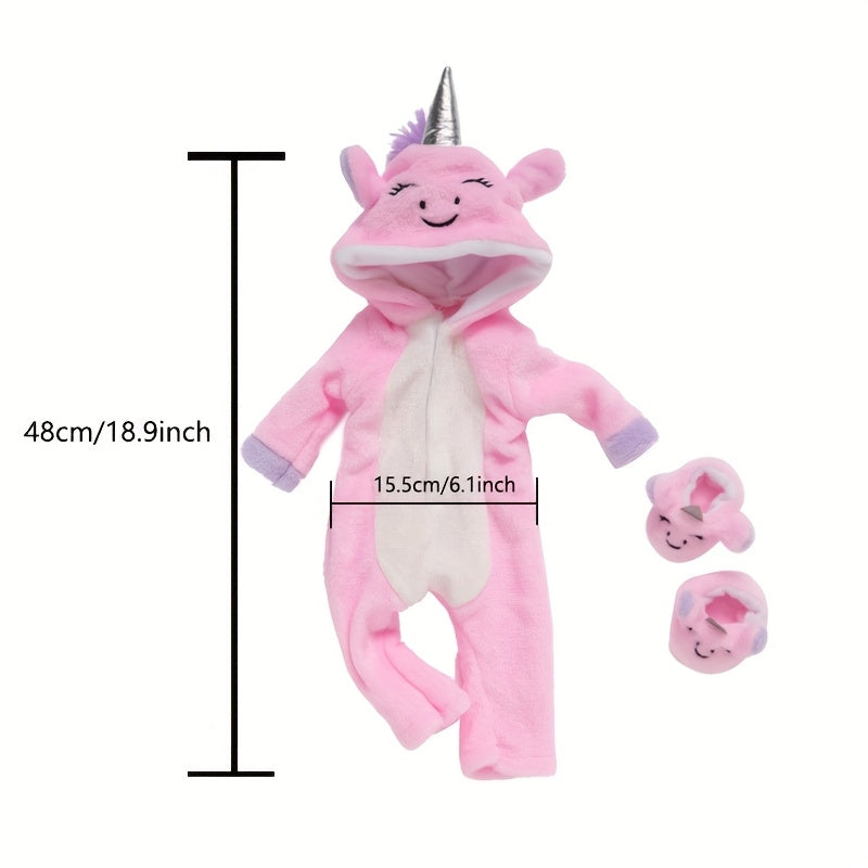 Pink Doll Clothes Set for 18 inch Reborn Baby - Jumpsuit Outfit
