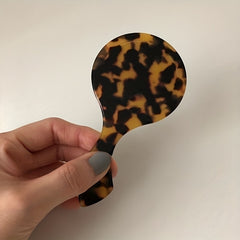 Acetate Handheld Makeup Mirror Travel Portable Hand Mirror