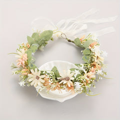 Kids' Simulated Rose Wreath Hair Accessories Set