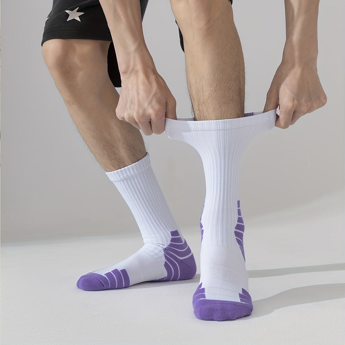 Thick Padded High Elastic Mouth Socks - Outdoor Sports