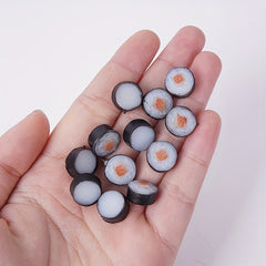 Mini Sushi Model Dollhouse Kitchen Accessories Round Nori Sushi DIY Food Toys