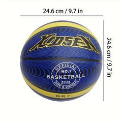 Rubber Basketball for Indoor/Outdoor Exercise & Training