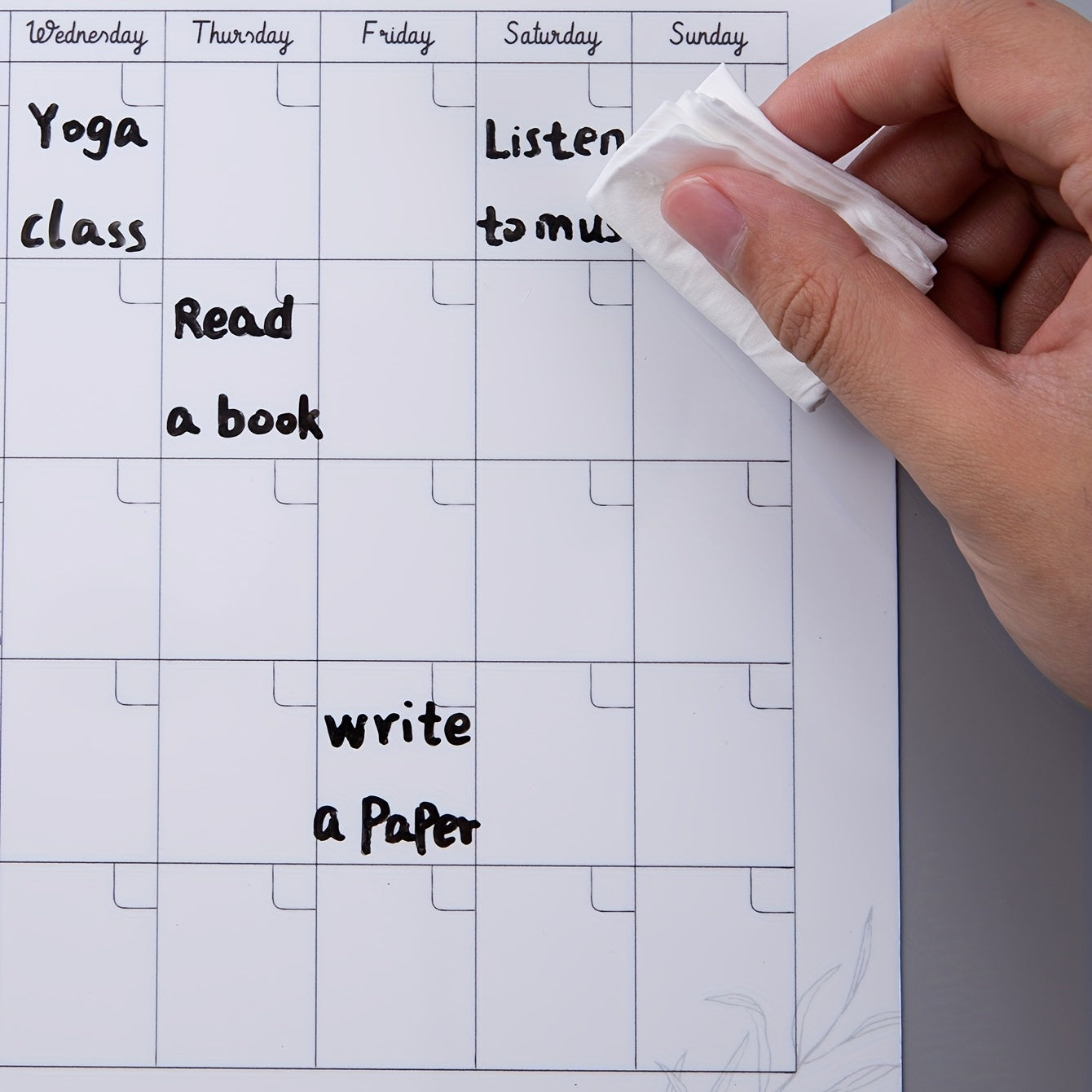 Small Magnetic Message Board for Fridge - Erasable Planner