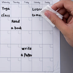 Small Magnetic Message Board for Fridge - Erasable Planner