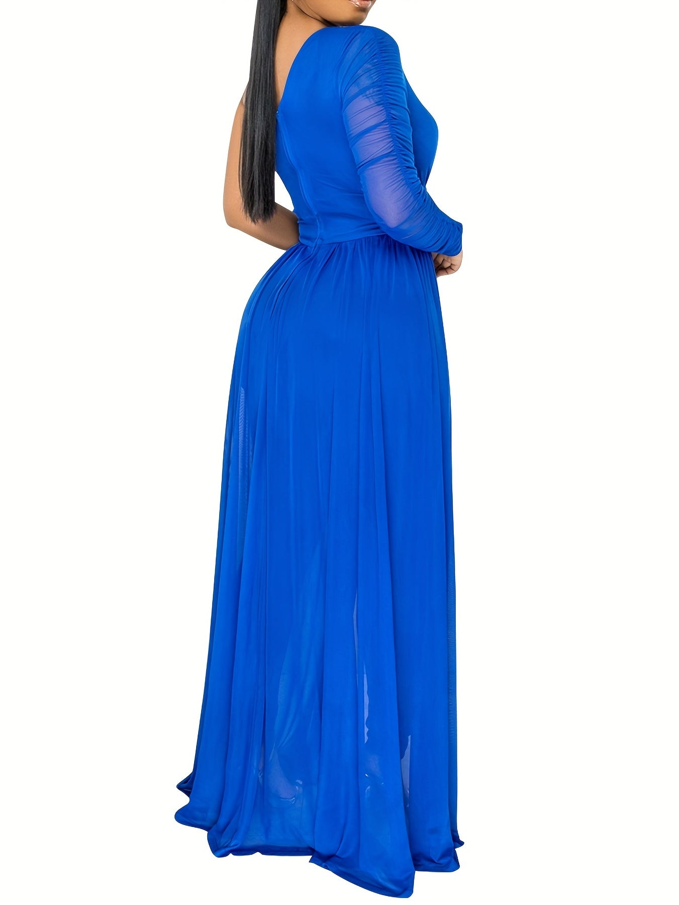 One Shoulder Jumpsuit With Overskirt Casual Women's Clothing