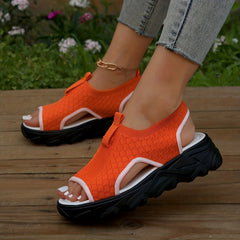 Women's Comfortable Open Toe Sandals Soft Thick Bottom Outdoor Sandals