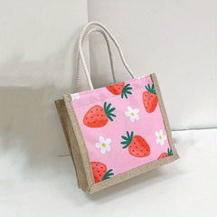 Cherry Strawberry Handbag Cartoon Tote Bag Coin Purse