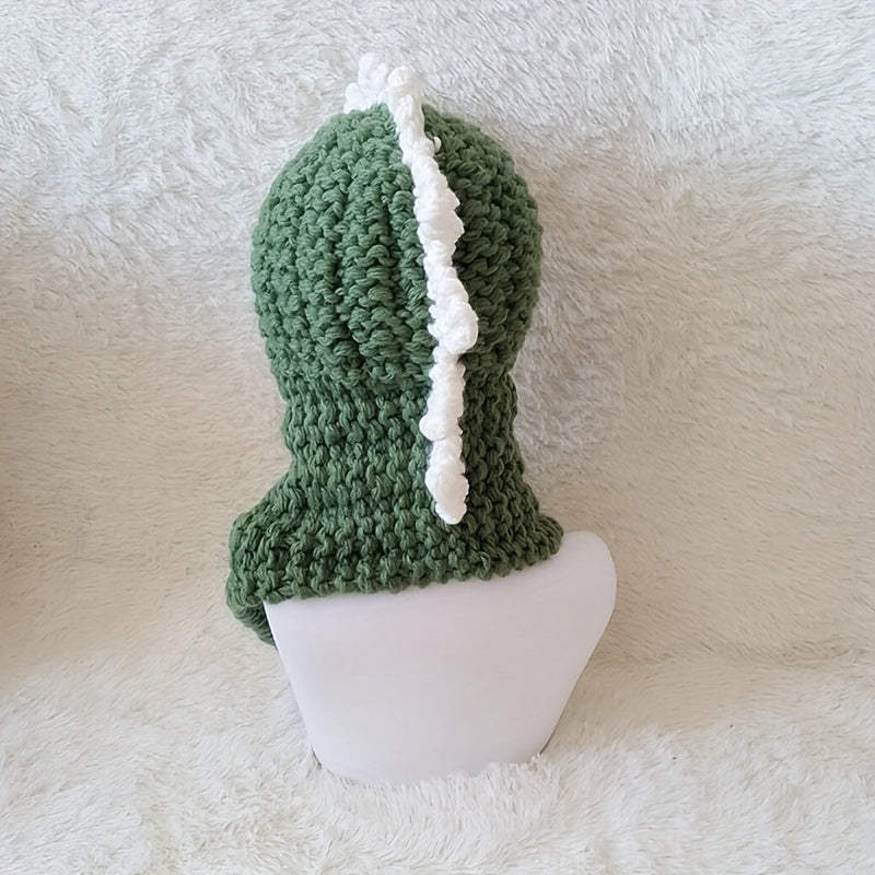 Dino Knitted Hat & Neck Gaiter Combo for Kids