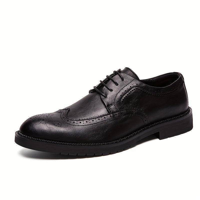 Men's Brogue Derby Shoes Non Slip Dress Shoes for Wedding Business