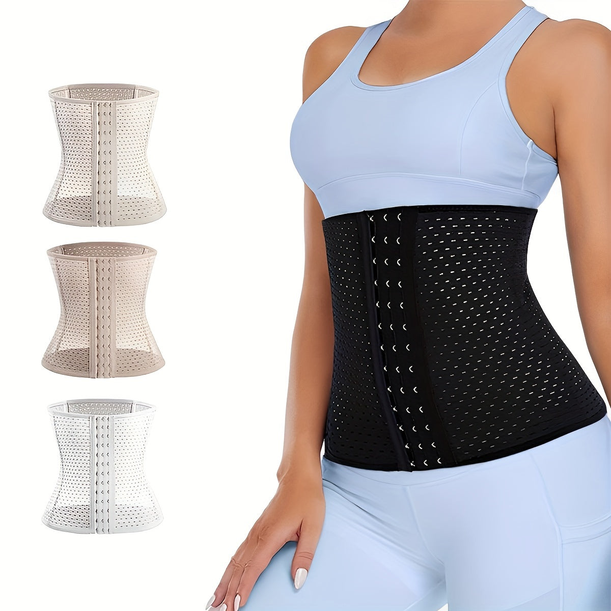 Breathable Waist Trainer Belt Tummy Control Wrap Cincher