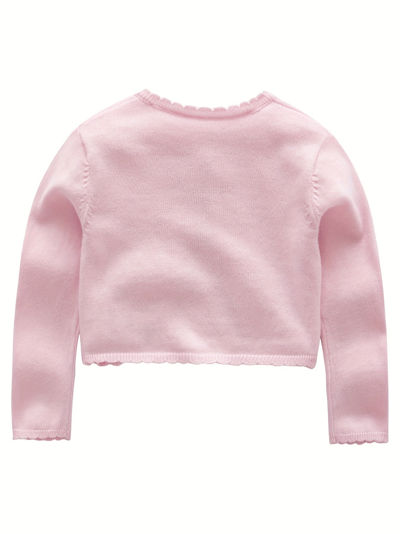 Baby Girls Floral Embroidery Knit Cardigan for Spring Autumn
