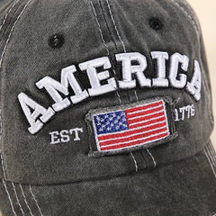 Vintage AMERICA Embroidered Baseball Cap for Men Women