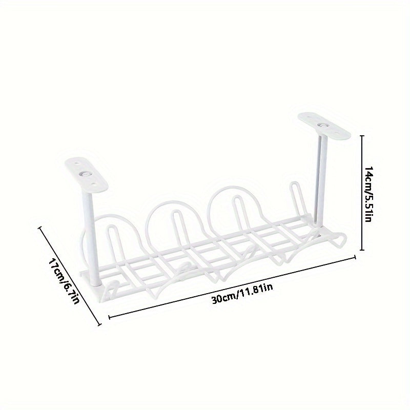 Desktop Power Cable Plug Shelf Organizer