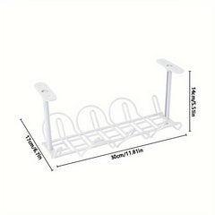 Desktop Power Cable Plug Shelf Organizer