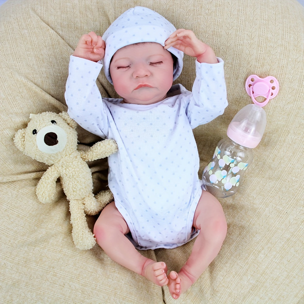 17 Inch Lifelike Reborn Baby Doll Soft Body Realistic Newborn Baby Doll
