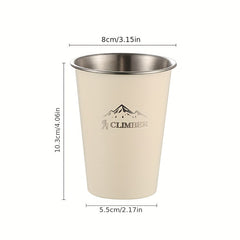 Stainless Steel Outdoor Camping Water Cup Portable Picnic Supplies