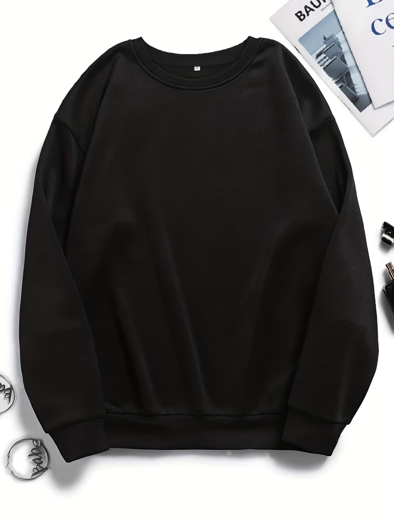 Women's Crew Neck Sweatshirt for Fall & Winter