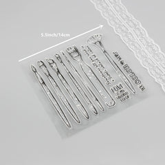 Transparent Silicone Stamp for Personalized Notebooks & Cards