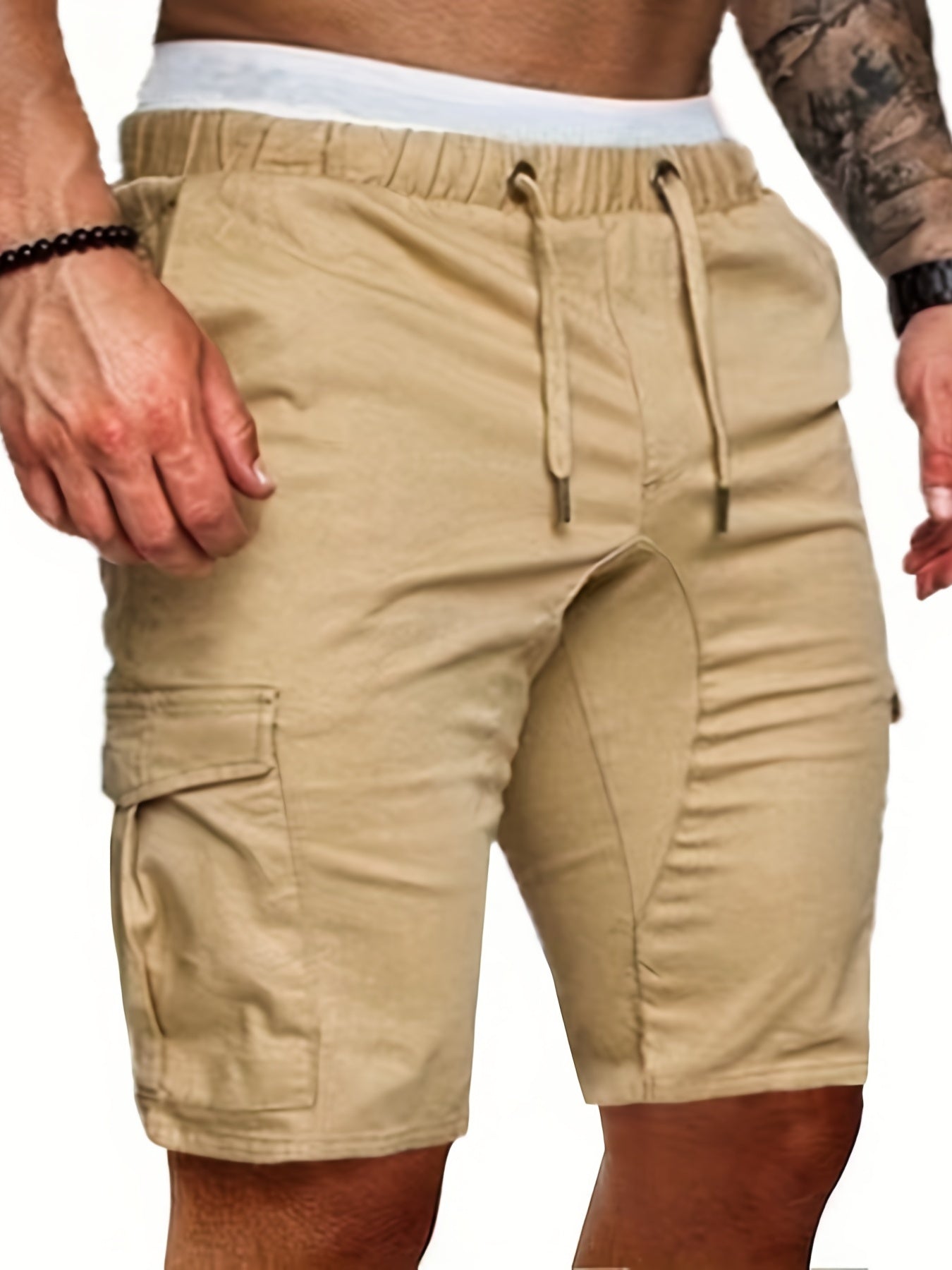 Men's Cotton Cargo Shorts for Summer Activities