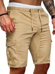 Men's Cotton Cargo Shorts for Summer Activities