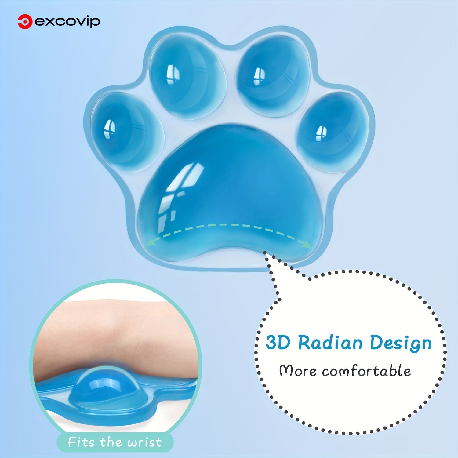 Crystal Cat Claw Wrist Guard Hand Rest for Mouse Hand Pad