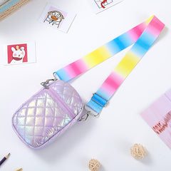 Girls Casual Reflective Crossbody Bag Large Capacity Phone Bag Coin Purse