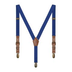 Kids Retro Y Shape Solid Suspenders Adjustable