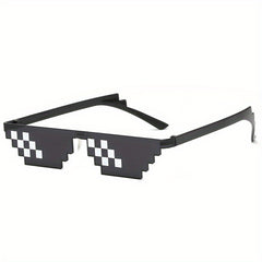 Mosaic Sunglasses Irregular Square Frame Sun Glasses For Women
