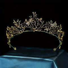 Golden Headband Queen Princess Crown Tiara Birthday Party Wedding