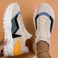 Women's Lightweight Running Sneakers Lace up Front Shoes