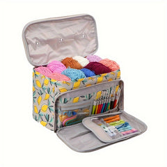 Multifunctional Yarn Storage Bag Crochet Needle Organizer