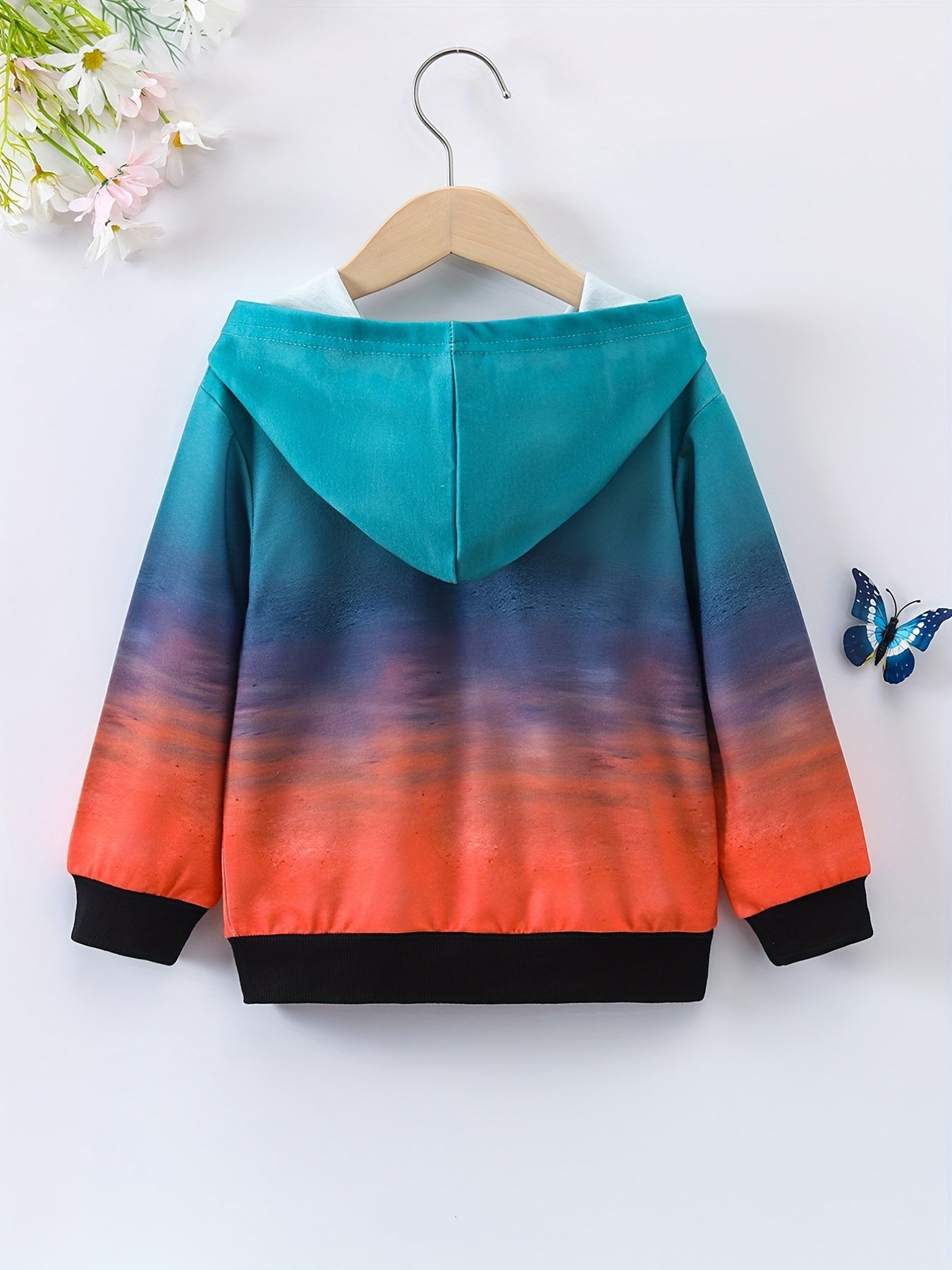 Tie dye Cat Graphic Girls' Hoodie Sweatshirt